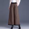 Winter New Outer Wear Warm Casual Trousers Middle-aged Mother Cotton Pants Women's Loose High-waisted Wide-leg Trousers