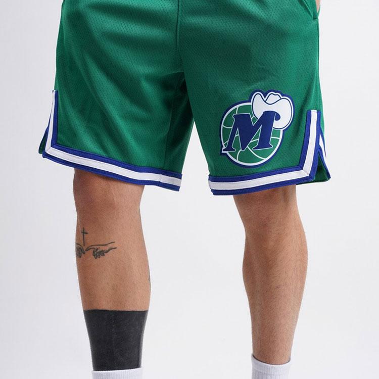 Nike Dallas Mavericks Fan Edition Дышащие баскетбольные шорты со средней посадкой, штаны унисекс, зеленые CN1023-312