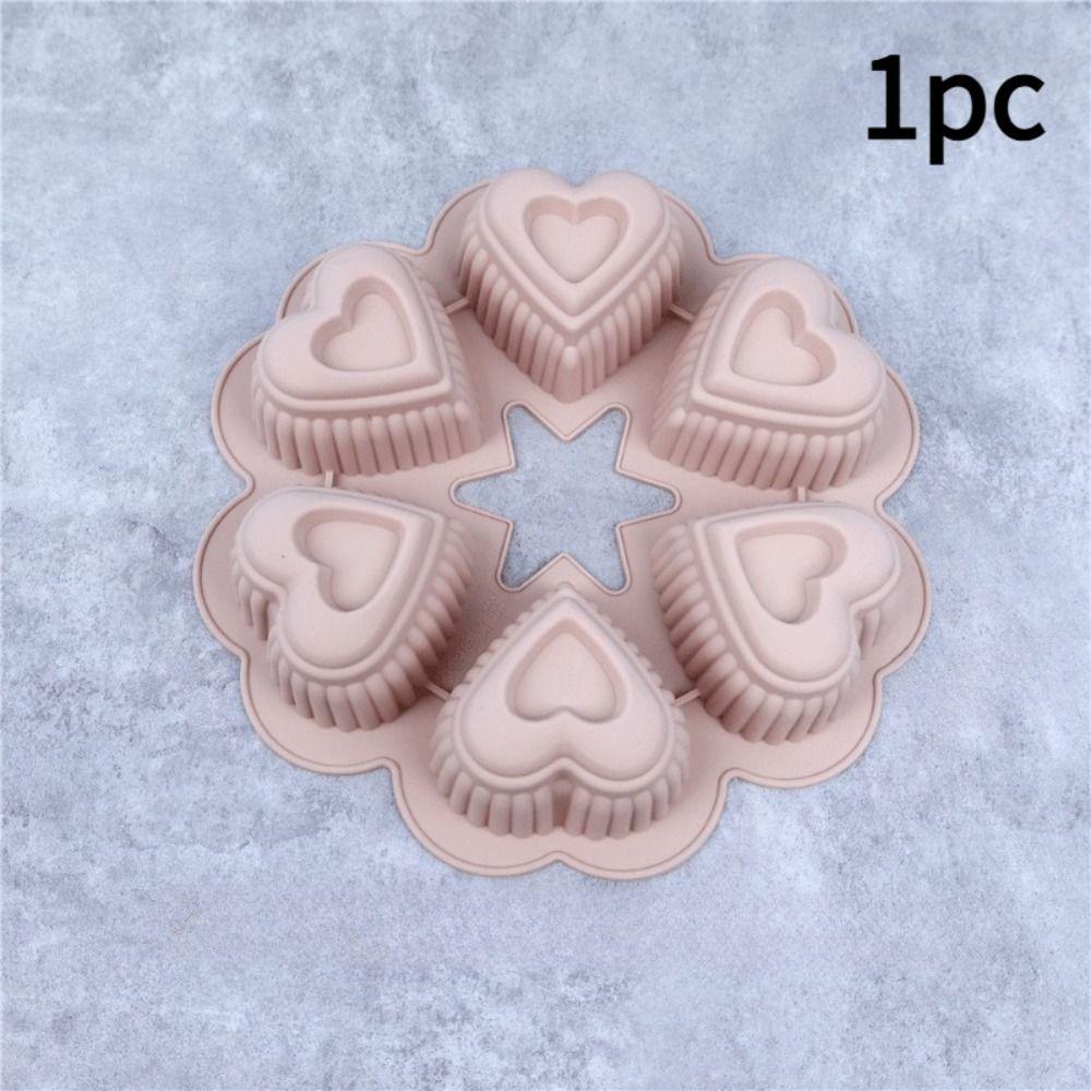 Food Grade Silicone Dessert Baking Tray Flexible French Pastry Mold Heart Baking Mold Chocolate