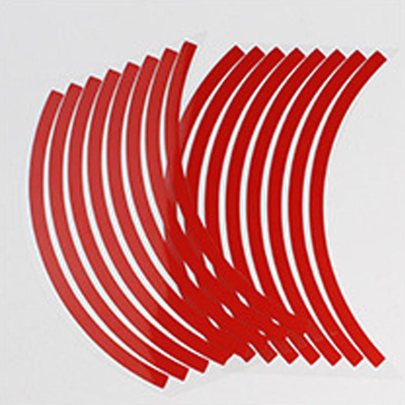 17" 18" Мотоциклетное колесо Шина Светоотражающая наклейка Водонепроницаемая лента для обода колеса Наклейки Стайлинг автомобиля Мото Декоративные аксессуары