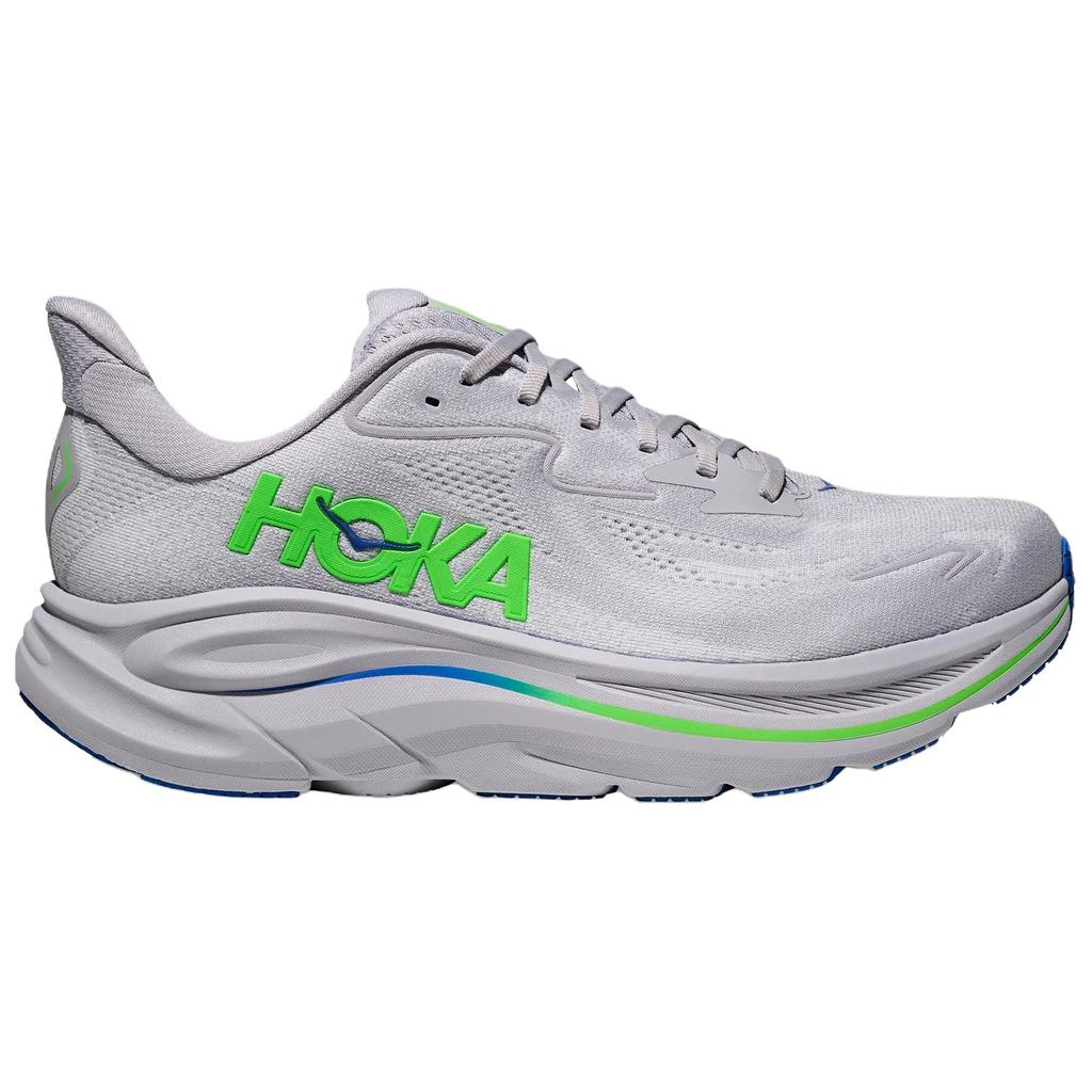 Hoka One One Clifton 10 Удобные Прочные Дышащие Беговые Кроссовки Мужские кроссовки Серый Зеленый 1162030-AYNN
