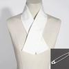 Chinese Ancient Style Detachable False Collar Crisscross Neckline White Skinny Long Scarf Waistband for Women Mens
