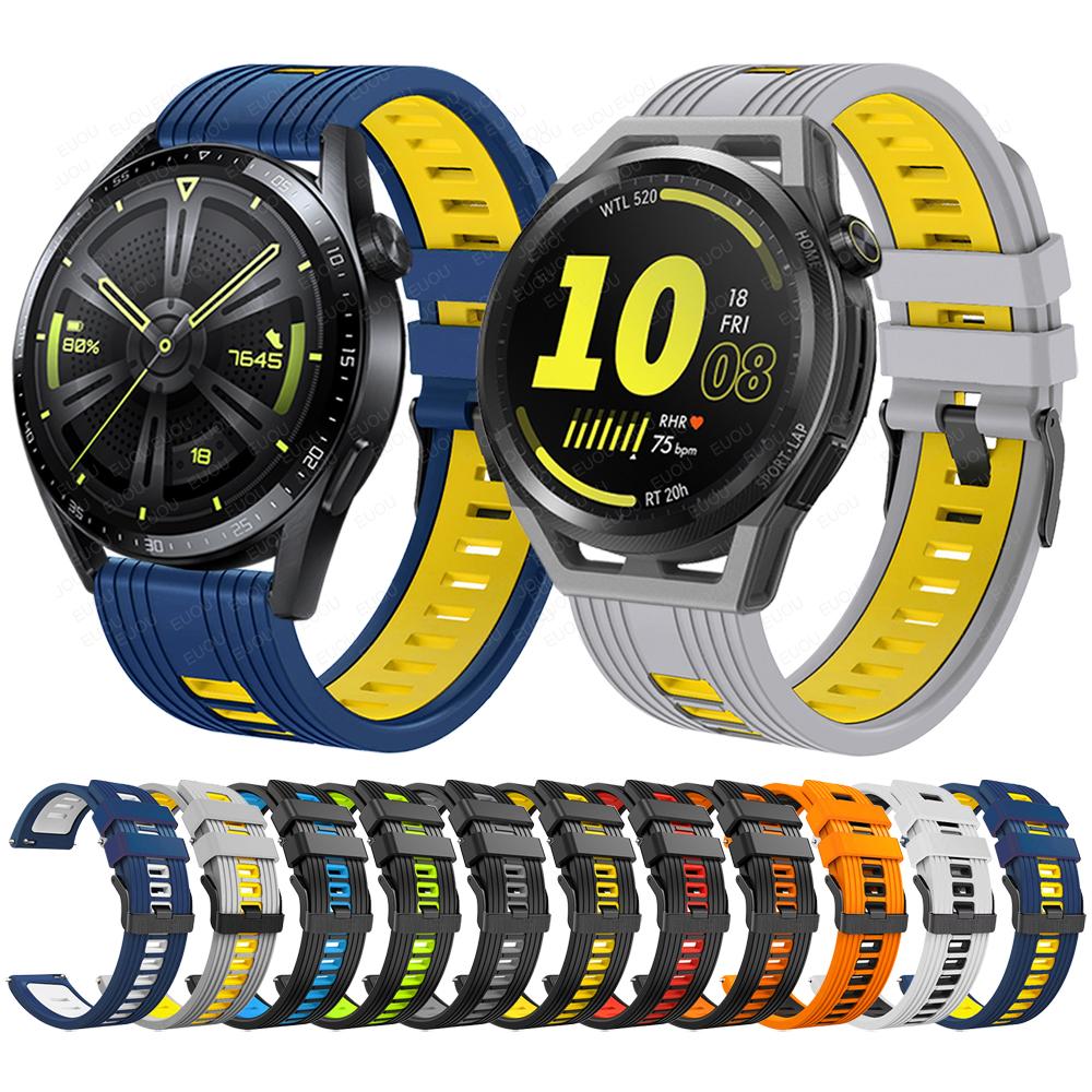Силиконовый ремешок Easyfit Sport для HUAWEI WATCH GT Runner/GT 3 46MM/GT2 Pro Смарт-часы Браслет на запястье Ремешок для часов Браслет Оригинальный 1:1