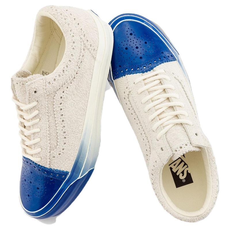 Vans Коллекция Old Skool Низкие Кеды для Скейтборда Унисекс Белые Синие Кроссовки VN000S66CDA