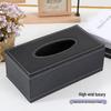 Leather Desktop Tissue Box