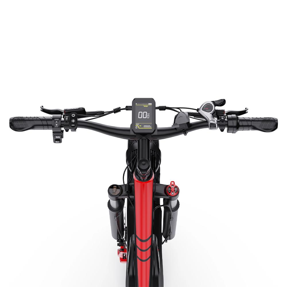 Electric Bicycle All Terrain Duotts 26" 750Wx2 Motor Fully Suspended Adult Electric Bicycle Max Load 150Kg Shimano 7 Speed Black S26