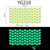 Наклейка-ночник Love Наклейка в форме сердца Наклейка на стену спальни Милое креативное украшение Флуоресцентная наклейка Светящееся настенное украшение
