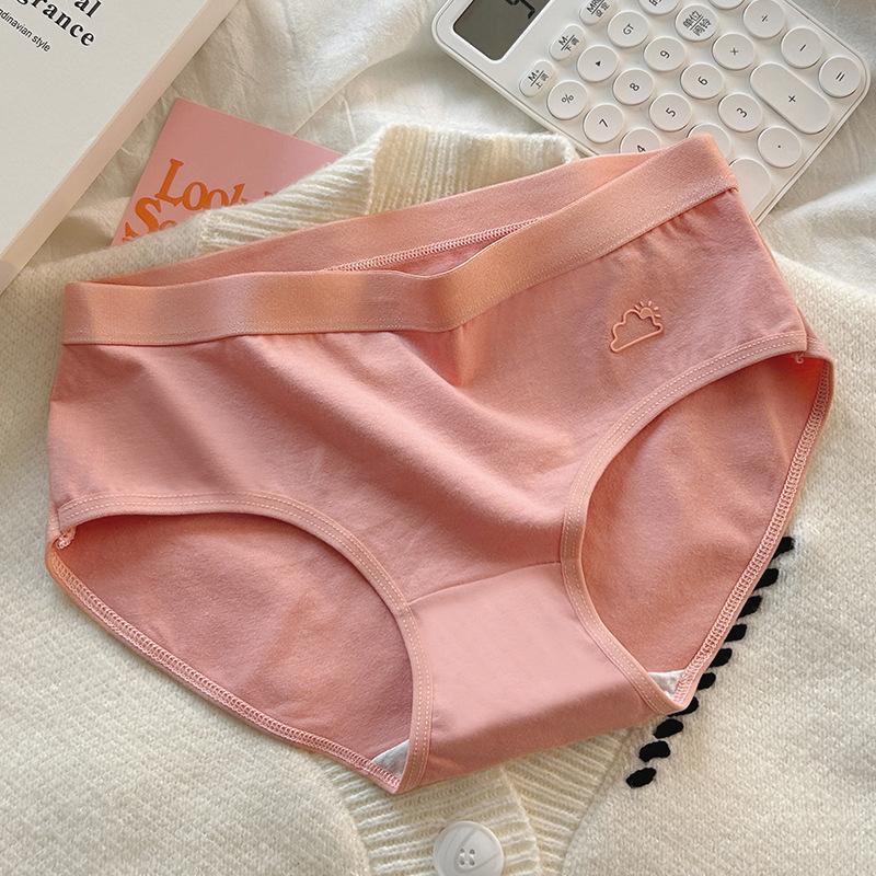 Нижнее белье женское простое однотонное по талии из хлопка