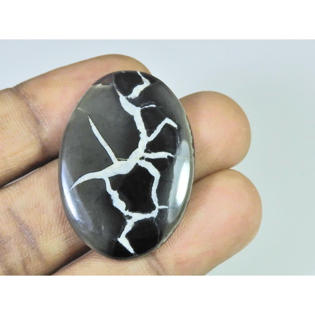 42Cts.Natural Septarian Gronates Oval Cabochon Loose Gemstone 25X36X04 MM D-580
