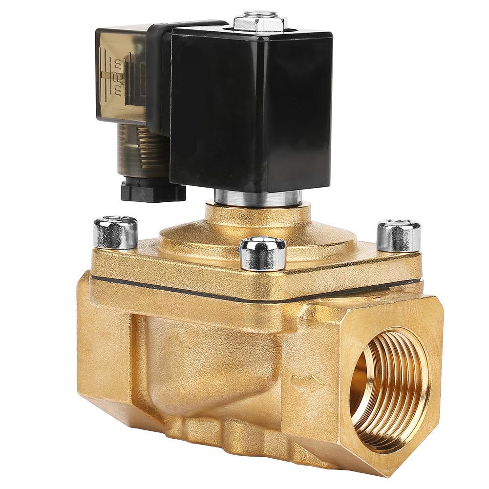 1Pcs PU220 08 G1 Brass Direct Action Electromagnetic Water Solenoid Valve #1