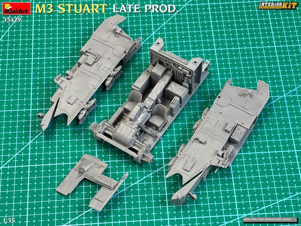 Miniart M3 Stuart Поздняя Производство Полный Интерьер Пластиковый Сборный Набор MA35429 1/35 (танк)