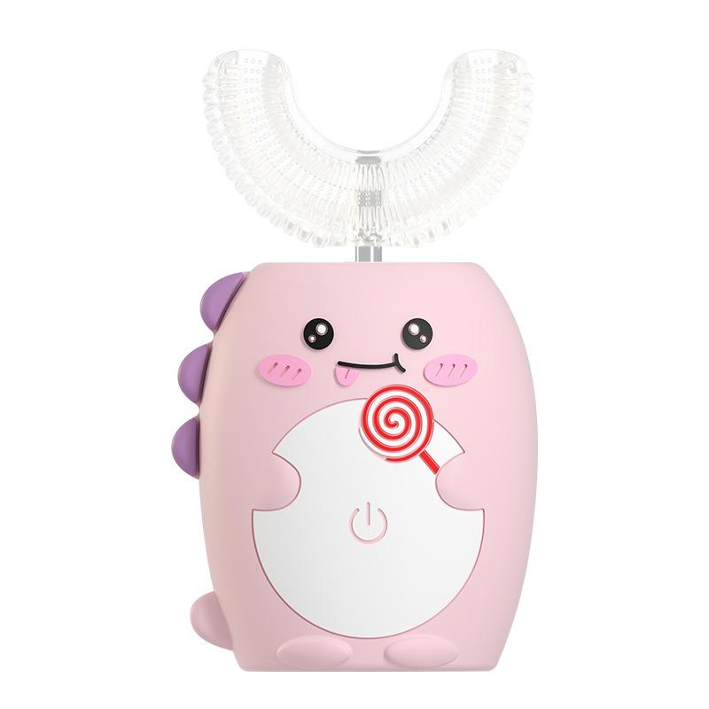 U-образная ультразвуковая детская электрическая зубная щетка, перезаряжаемая, автоматическая, интеллектуальная, с мягкой щетиной, для чистки зубов