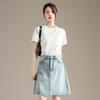 RAIN.CUN Women's Loose Fit Round Neck Short Sleeve T-shirt