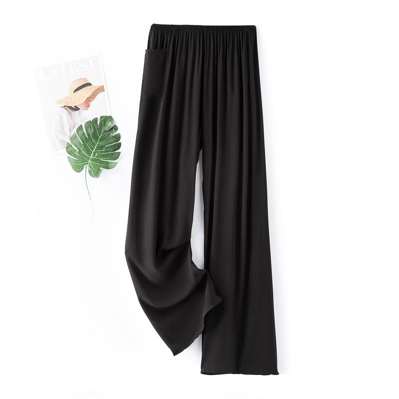 Women's Sleeping Pants Dot Sleepwear Wide Leg Pants High Waist Casual Loose Trousers Outwear