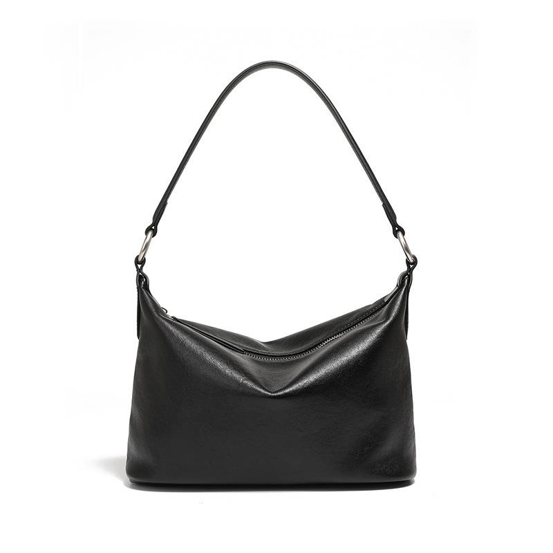 Vegetable Tanned Cowhide Vintage Underarm Classic Hobo Bag Season Versatile Shoulder Messenger Bag Bag