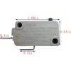 KW3A Microwave Oven Door Switch 16A 125/250V Door Interloc (2 Normally Open and 1 Normally Close)