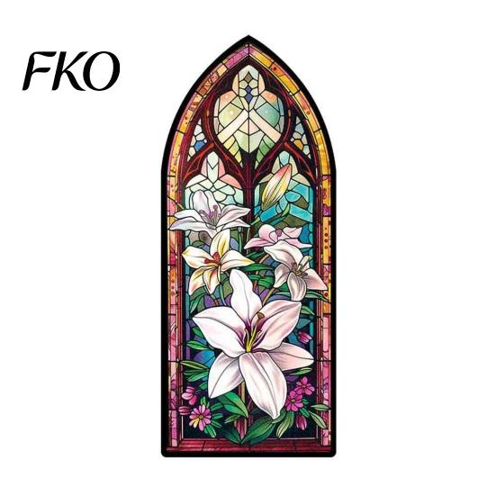 Wear-resistant Bookmark Stained Glass Flower Bookmark, Floral Acrylic Suncatcher Lightweight Plant Book Page Marker, Gifts for Bookish, Women