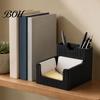 Showcase Pen Display 3D Printed Holder, 2-in-1 Stand & Sticky Solid Base Holder Notepads Multifunctional Desktop Organizer for Home Office Study