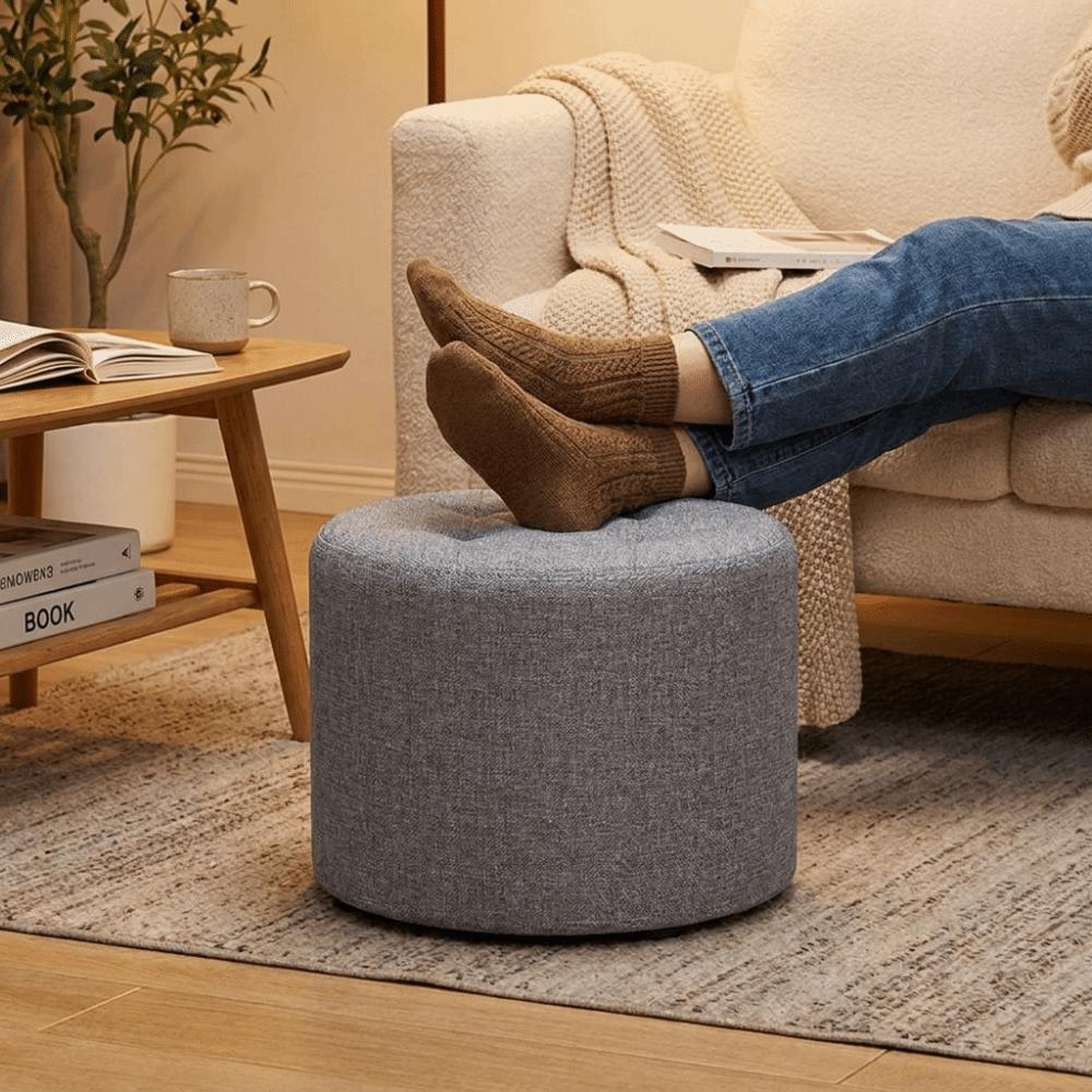 Soft Low Stool Portable Footrest Home Decor Foot Stool Sofa Footrest