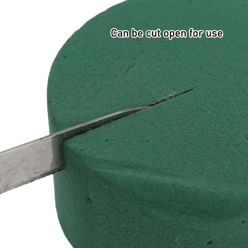 Круглые блоки из флористической пены для DIY, впитывающие кирпичи из флористической пены, влажные/сухие губки для флористов, садовая цветочная пена, впитывающий воду блок