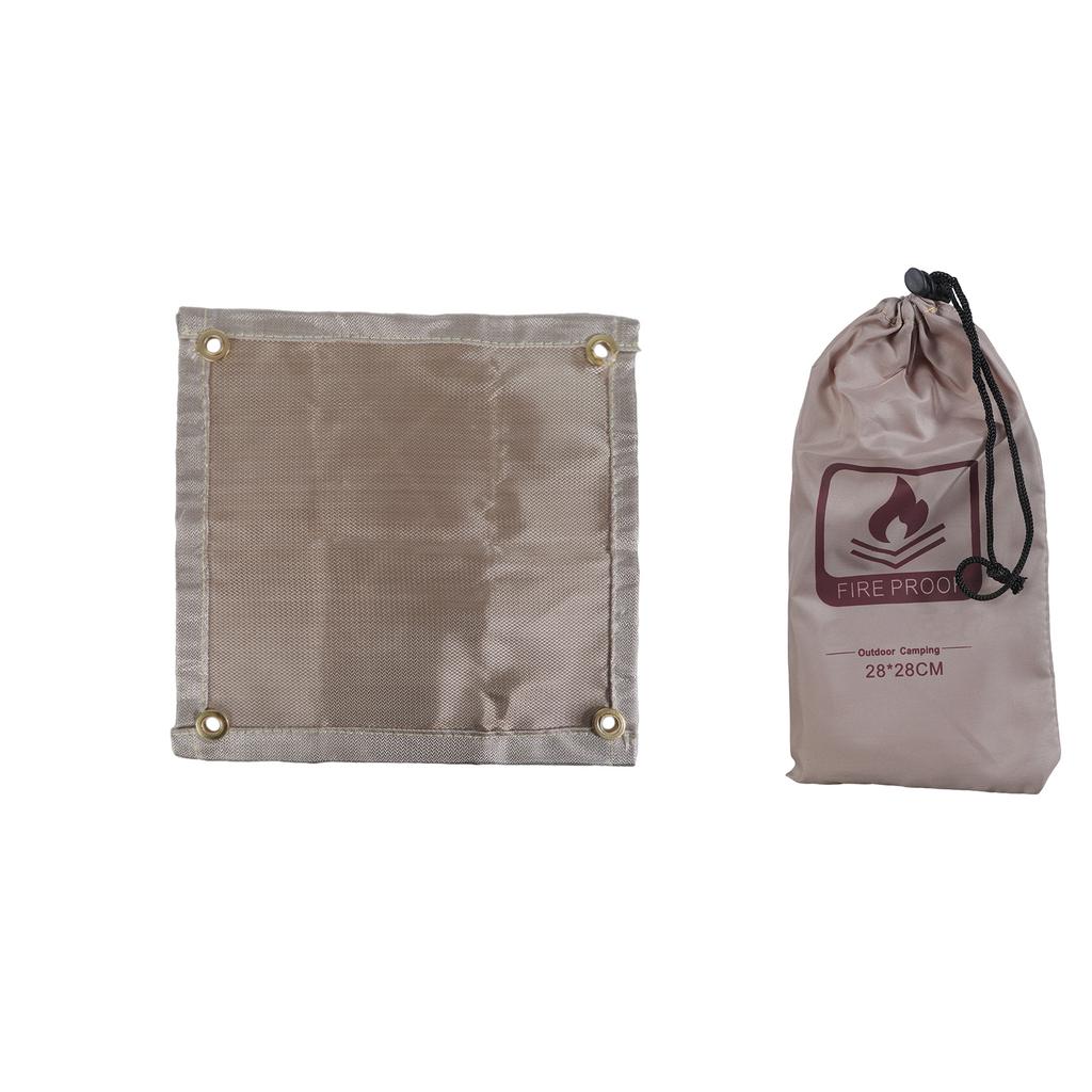 Огнестойкая ткань для защиты пола, складной огнестойкий коврик, термостойкое одеяло для барбекю и активного отдыха