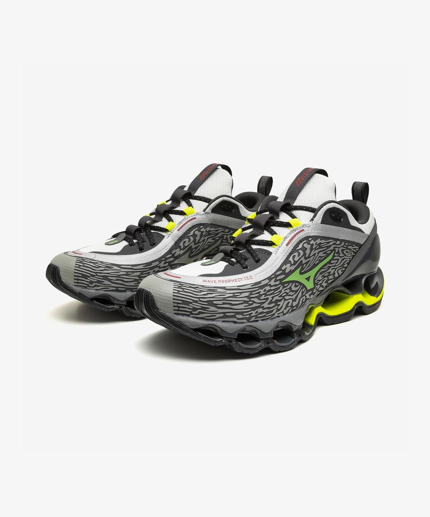 Mizuno (Universal) Wave Prophecy 13.2 - Quiet Shade: Vibrant Green:Gf White / D1Ga261301