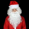 Mascot Costume Children Adult Cosplay Props Santa Claus Beard White Wig Christmas Accessories