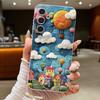 Чехол для Samsung Galaxy S25Edge S26 S24 S23 S22 Ultra S26 Plus S25 FE с рисунком «Горный пейзаж» Текстура кожи ТПУ Чехол для телефона