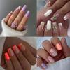 French Fake Nials Long Square Nail Tips Fashion False Nails  DIY