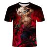 2024Dungeon&Warrior мужская и женская молодежная футболка с короткими рукавами и круглым вырезом, популярная футболка с 3D-принтом