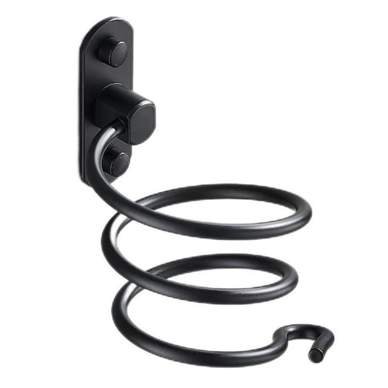 Удобный держатель для ванной комнаты, спиральный органайзер для хранения, настенный алюминиевый держатель для инструментов салона красоты, сушилка для инструментов, аксессуары