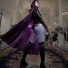 Костюм для косплея Raven из Teen Titans, женский костюм, боевое тело Magic Girl, комплект с фиолетовым плащом с капюшоном