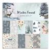 24 Sheets Winter Forest Craft Paper Pads Cutting Dies Art Background Origami Scrapbooking Card Making