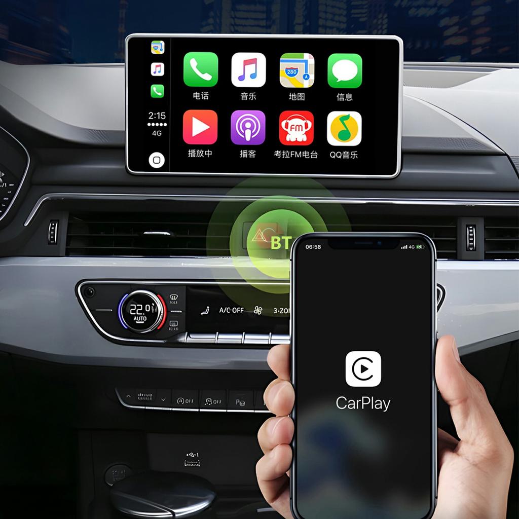 BY967B USB-флеш-накопитель для автомобиля, проводной и беспроводной Carplay Android Auto, 2 в 1, смарт-бокс