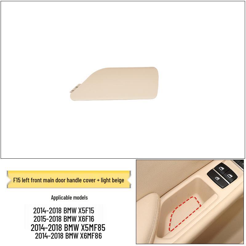 Compatible with BMW X5/X6 Left Front Door Interior Handle, Window Lifter Switch Trim Cover F15/F16