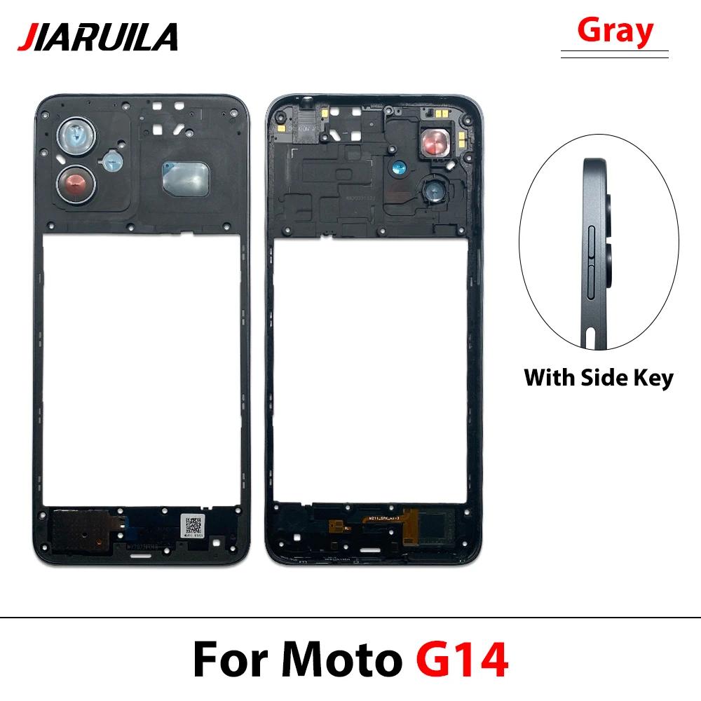 Новая средняя рамка для Motorola Moto G04 G14 G24 G34 G54 G84 Корпус двери Рамка Ремонтные детали