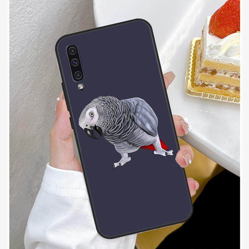 Чехол African Grey Parrot для Samsung A12 A32 A42 A52 A72 A52S A03S A21S A11 A31 A51 A71 A10 A50 A70 с полным покрытием