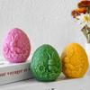 3D пасхальный кролик яйцо свеча силиконовая форма подарки ручной работы смоляная форма гипсовые украшения W4E0