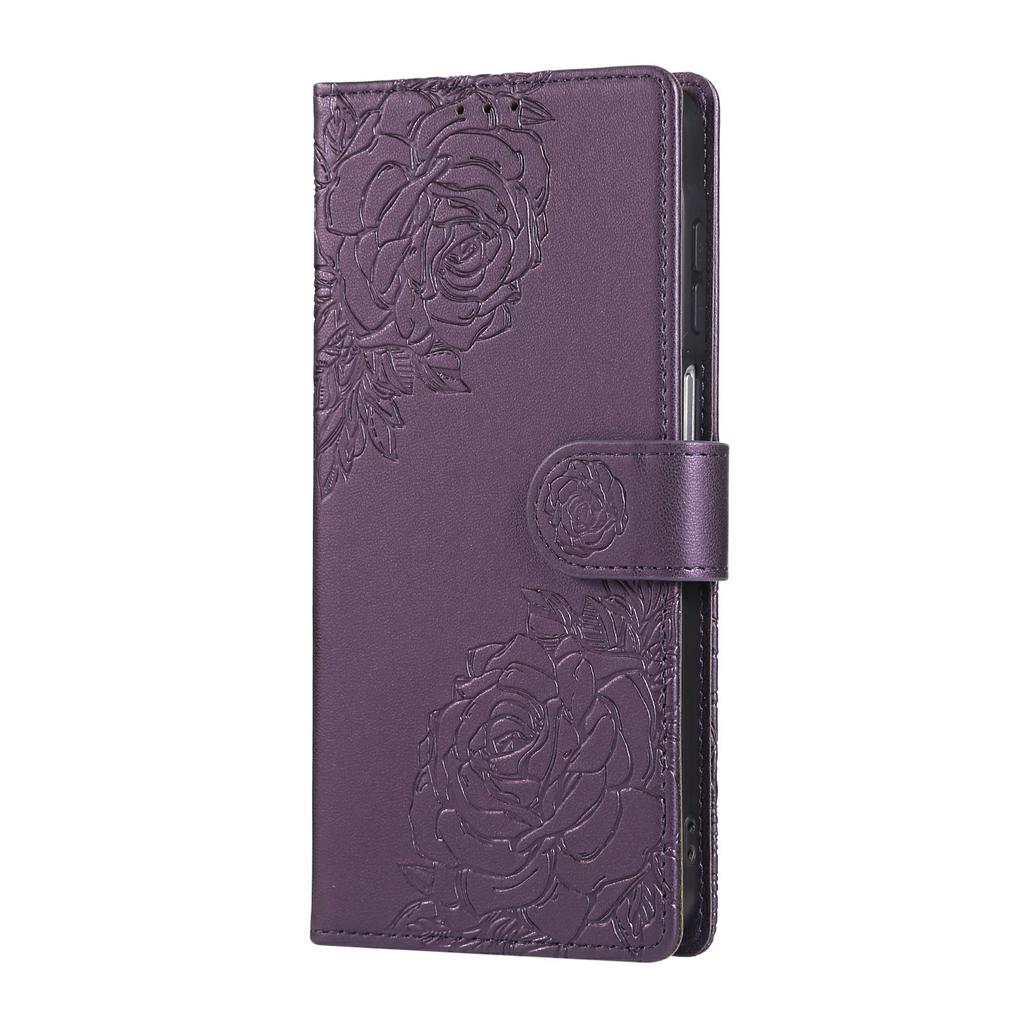 Чехол для Samsung Galaxy A14 4G/5G, кошелек из искусственной кожи с розовым цветком, чехол для телефона с 3 отделениями для карт