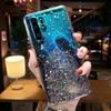 Роскошный блестящий чехол для Huawei P30 P40 P50 P20 Pro Lite Прозрачный мягкий чехол для Huawei P9 P10 Plus Противоударный чехол для задней крышки