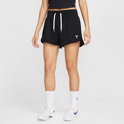 Women's Shorts Nike Sports Shorts Women's 010 Black/Dune White Moderate Knitted Shorts