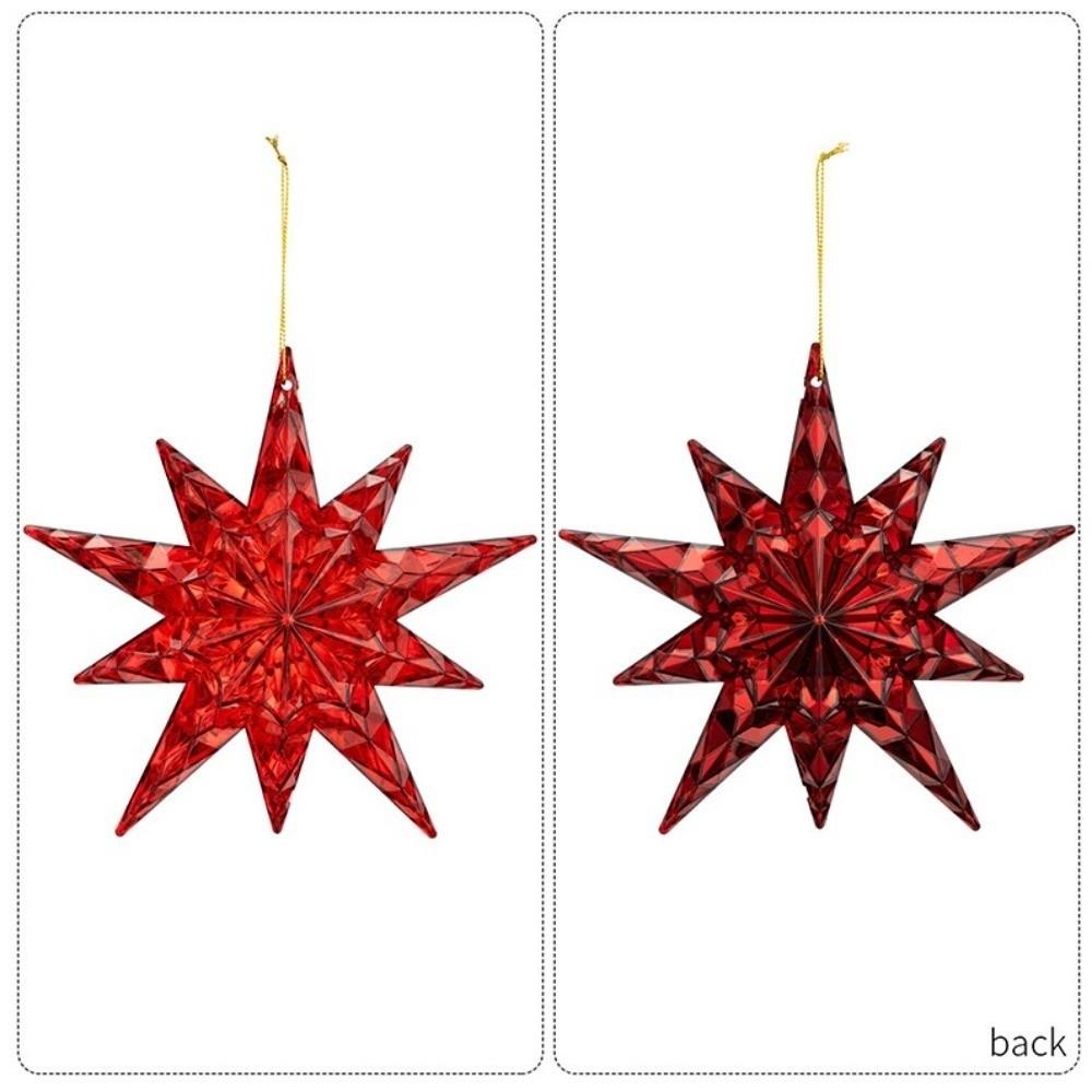 Snowflake Christmas Tree Crystal Decor Acrylic Home Decor Christmas Hanging Home Decoration