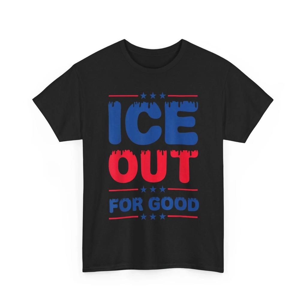 Ice Out for Good Bold Protest Shirt, Stand with Ice Women Men Shirt