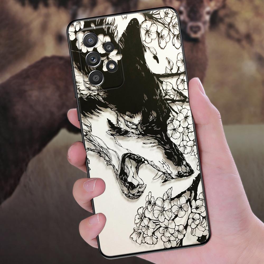 Волк Лев Тигр Животные Чехлы Для Samsung Galaxy A56 A55 A36 A26 A16 A54 A52 A72 A35 A34 A25 A21S A14 A06 Чехол Мягкая Крышка для Телефона