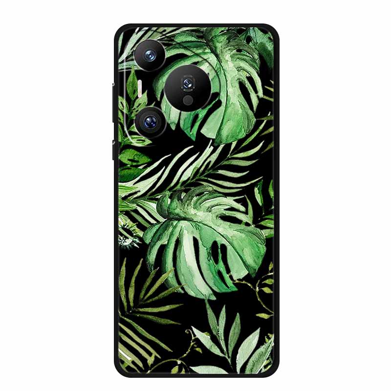 Черный силиконовый чехол для Huawei Pura 70 Pro Чехол Мультяшный кот Мягкая задняя крышка для Honor 400 Pro 5G Чехол для телефона 400Pro Coque Funda