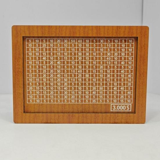 Wood Money Box with Counter Large Capacity Piggy Bank Coin Cash Container Kids Adults Money