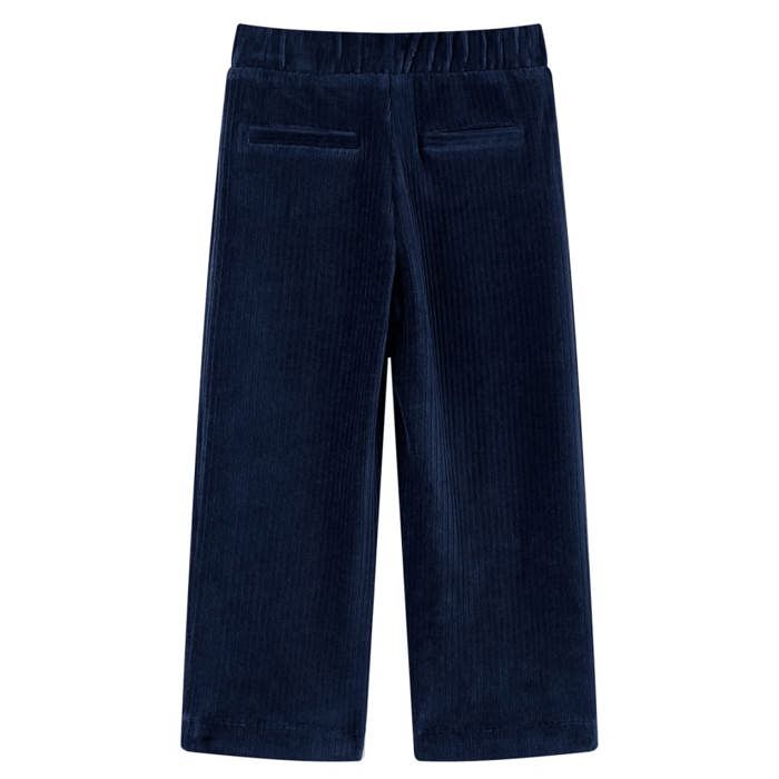 Pantalons pour enfants velours côtelé bleu marine 92/104/116/128/140