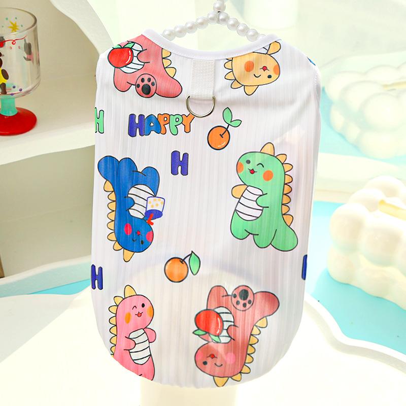 Весенне-летняя одежда для кошек Бишон фризе Большая собака Золотистый ретривер Кошка Одежда для питомцев Одежда для собак Жилеты