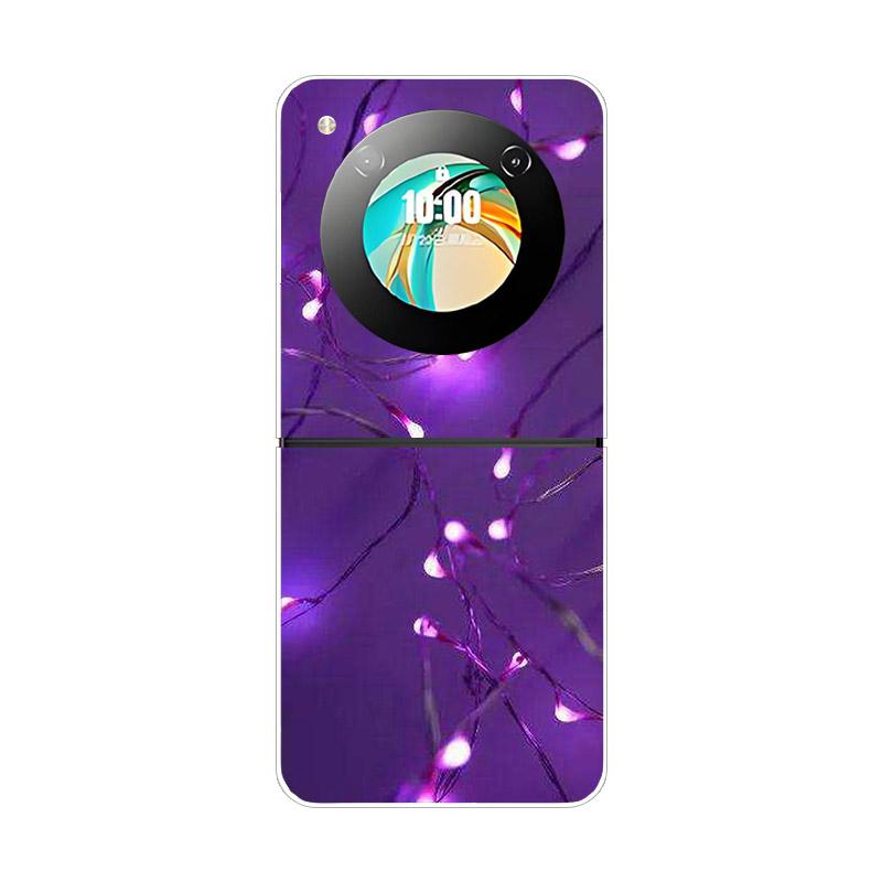 Чехол для ZTE Nubia Flip NX724J Модный Расписной Прозрачный Жесткий ПК Складной Для ZTE Libero Flip 5G A304ZT Прозрачная Крышка Телефона Funda