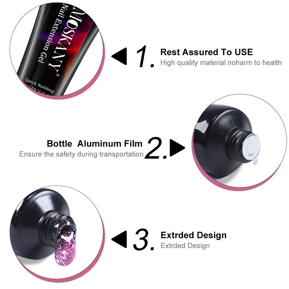 Набор для ногтей MOSKANY с полнофункциональной маникюрной машинкой мощностью 140 Вт с полигелем для ногтей, 10 цветов лака для ногтей, полный набор инструментов для ногтей